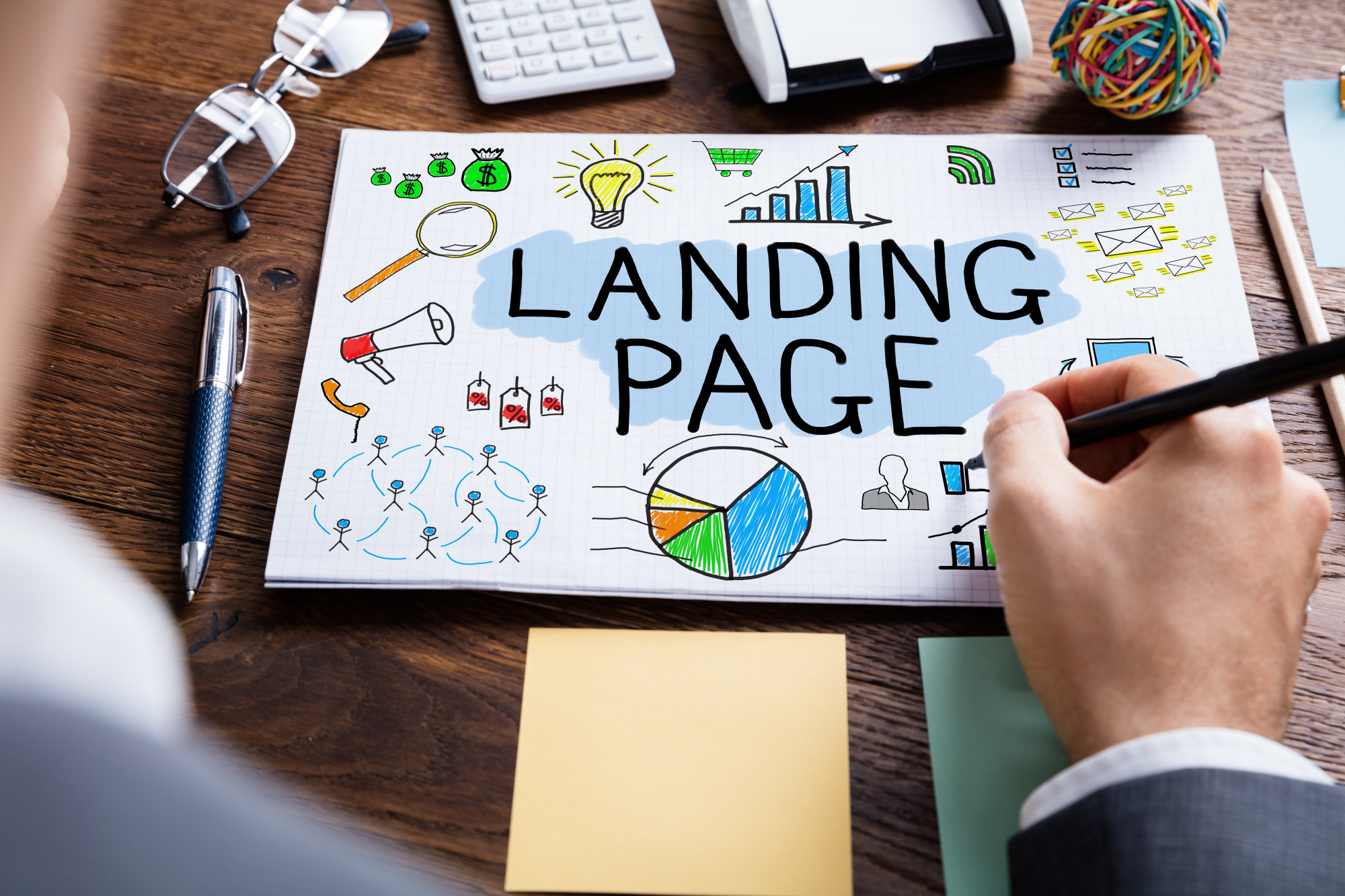 what is the difference between a website and a landing page